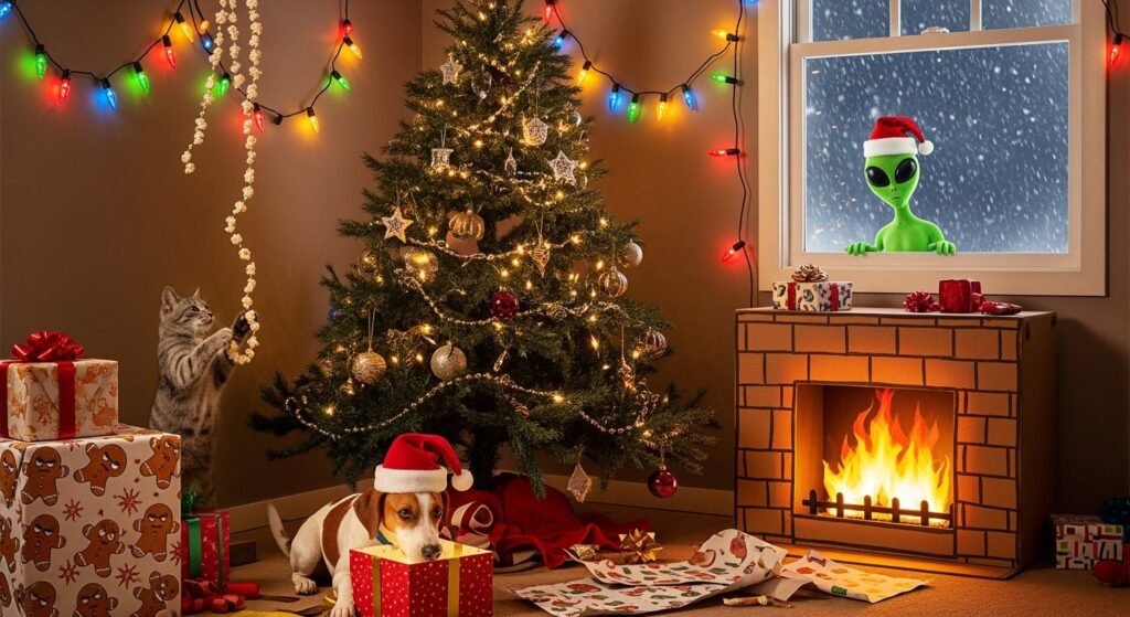 Christmas background funny image