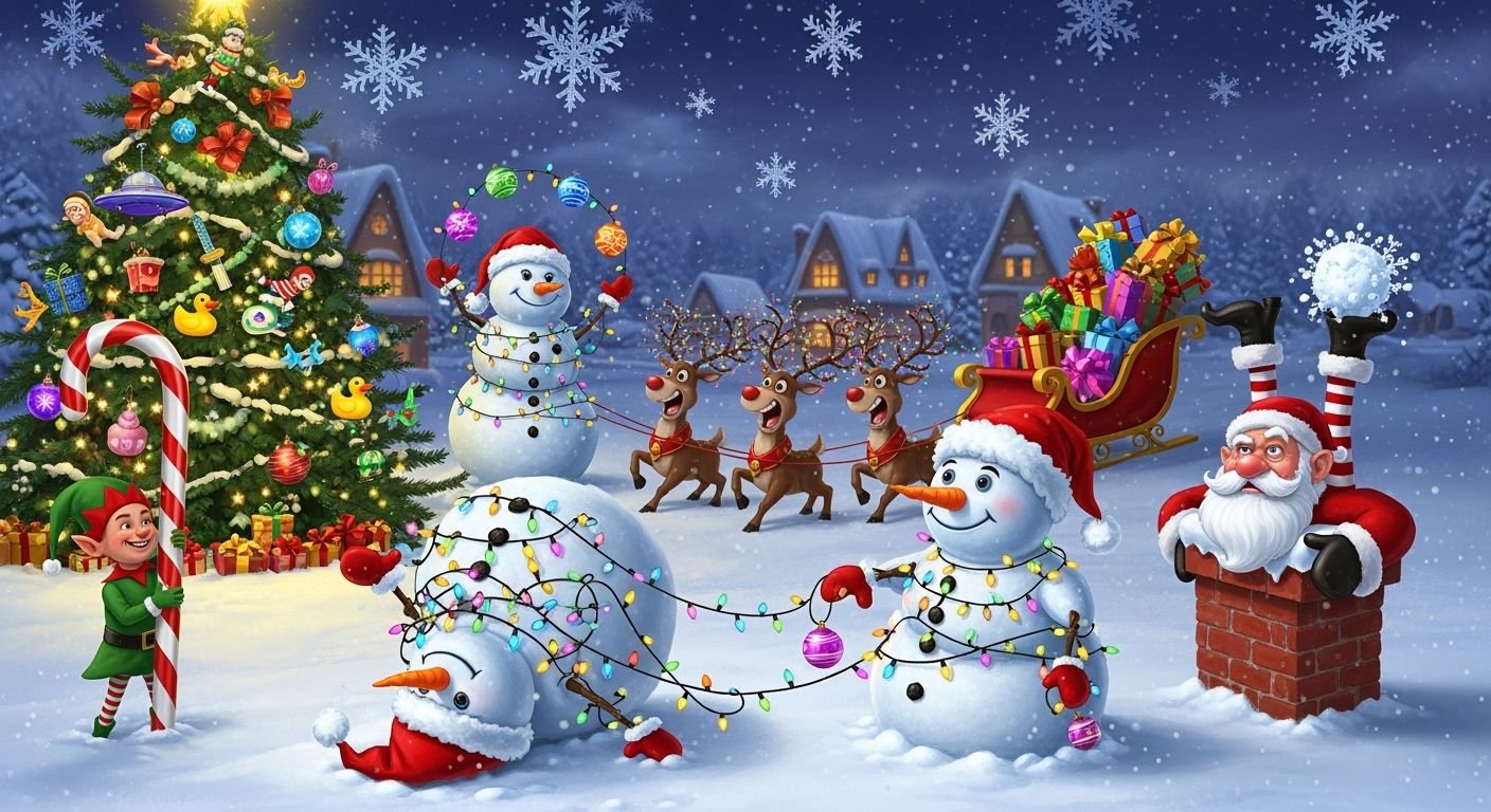 Christmas background funny image 2
