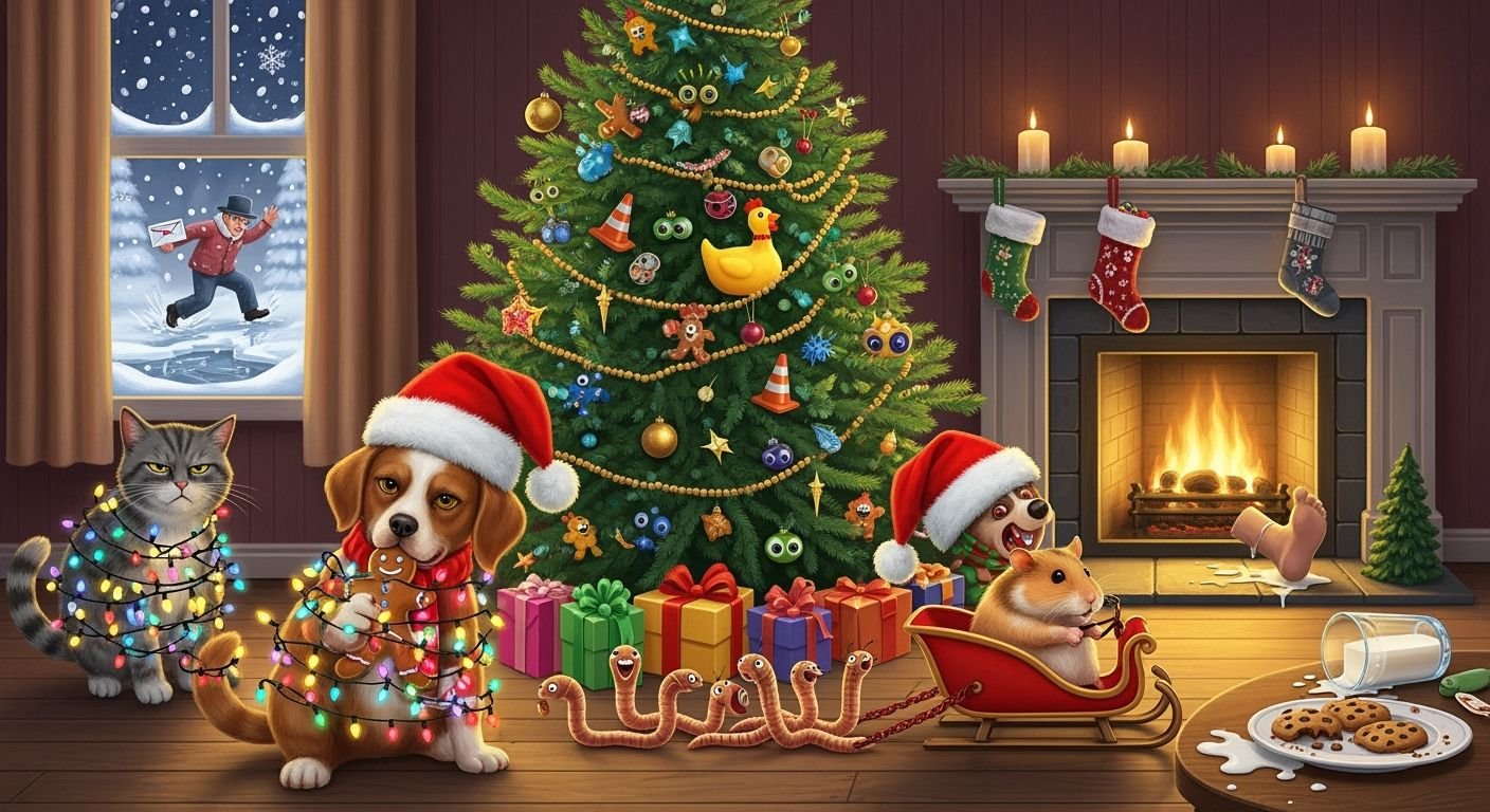 Christmas background funny image 3