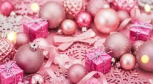 Christmas background pink image 3
