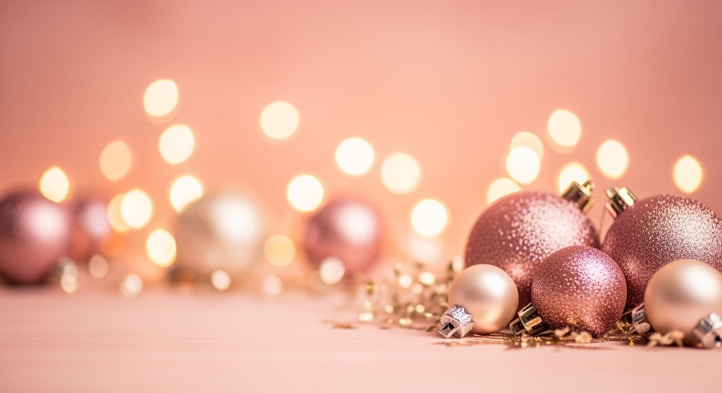 Christmas background pink image
