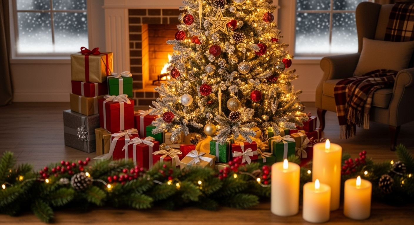Christmas background with christmas image 4