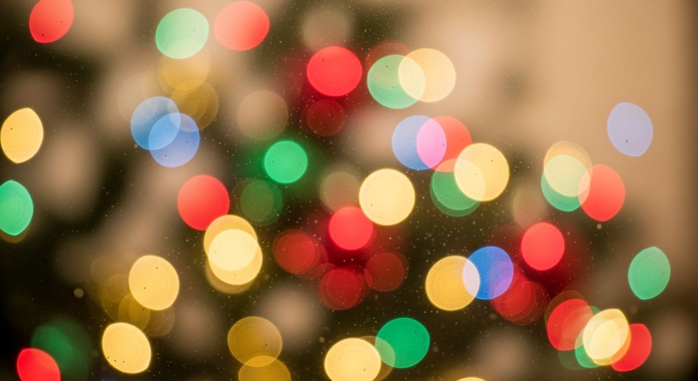 Christmas lights background image 2