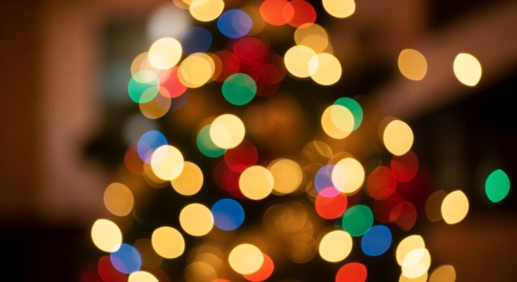 Christmas lights background image 3