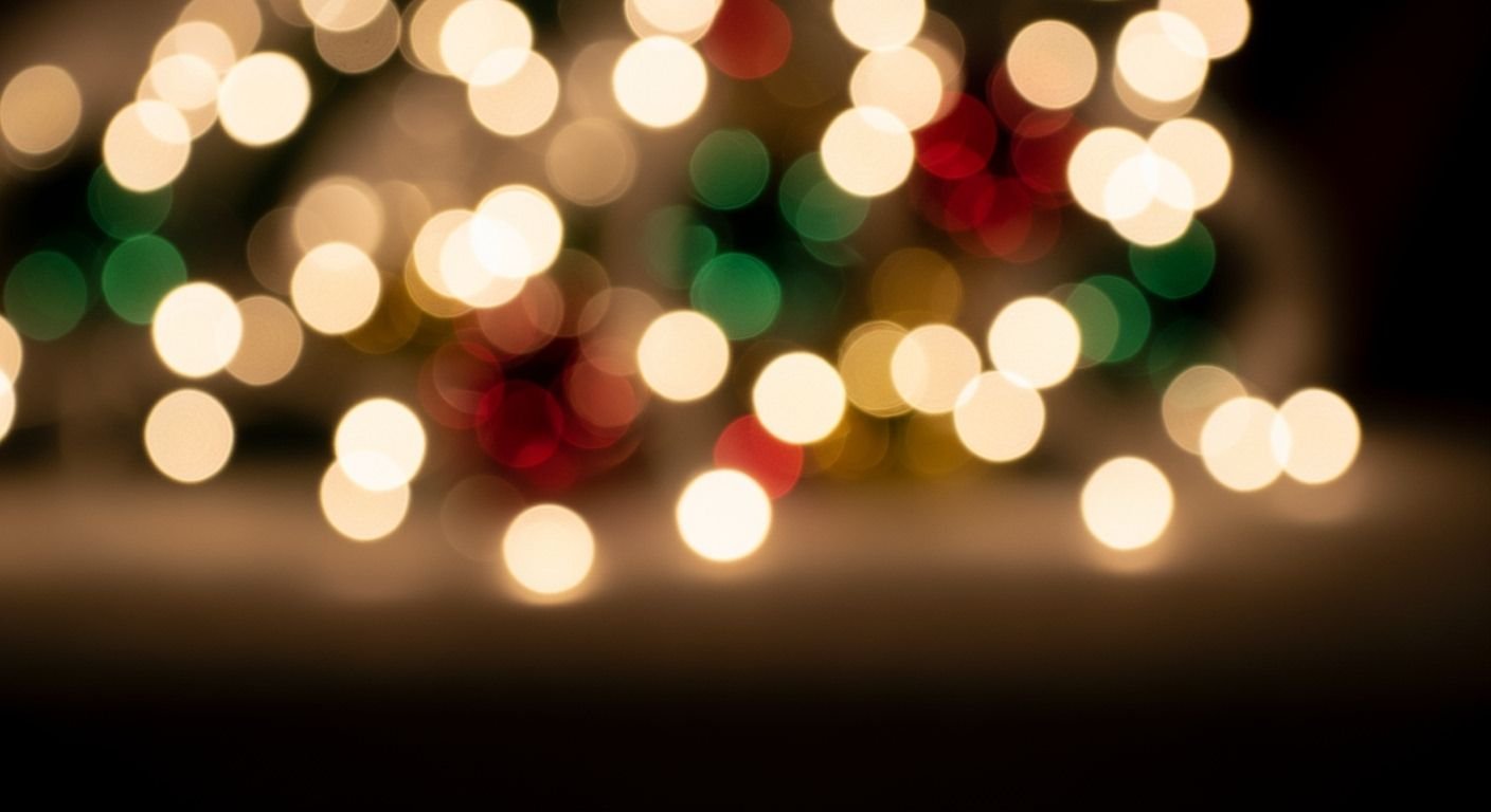 Christmas lights background image