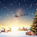 Christmas poster background image