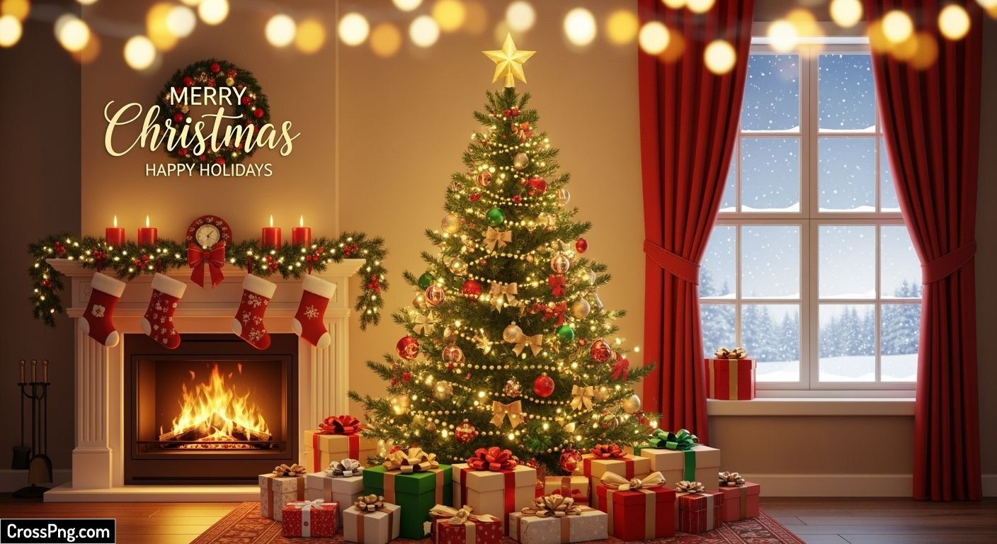 Christmas poster background image 6
