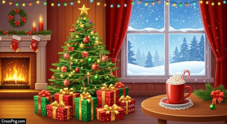Christmas poster background image