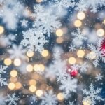Christmas snowflakes background image