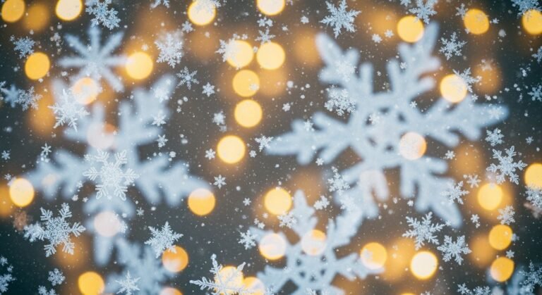 Christmas snowflakes background image 2