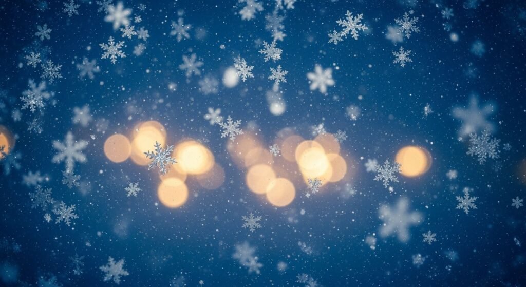 Christmas snowflakes background image 3
