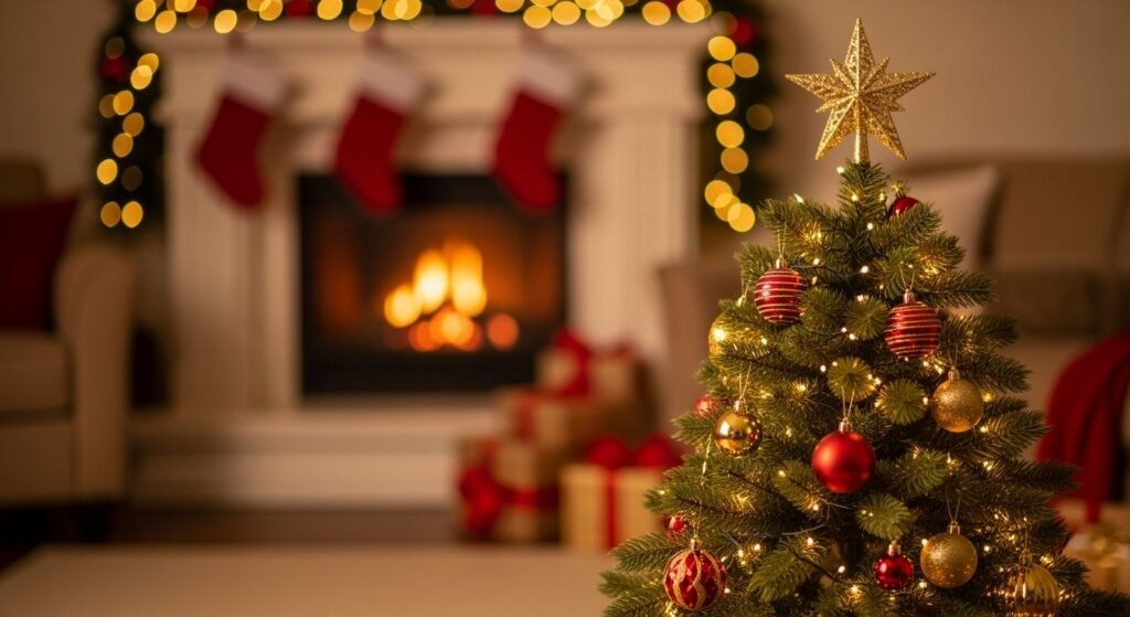 Christmas tree background image 3