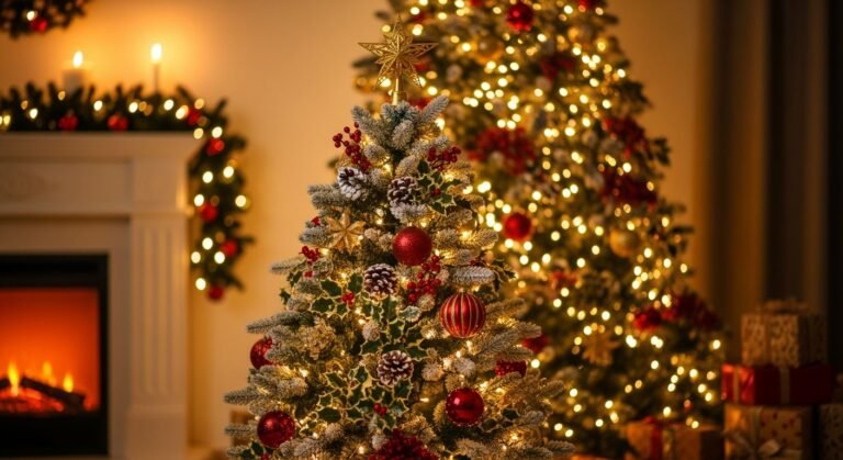 Christmas tree background image 4