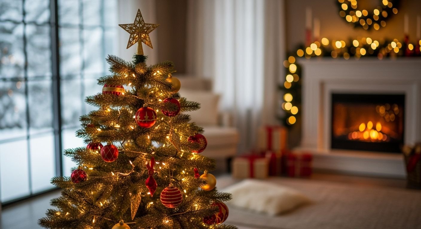 Christmas tree background image