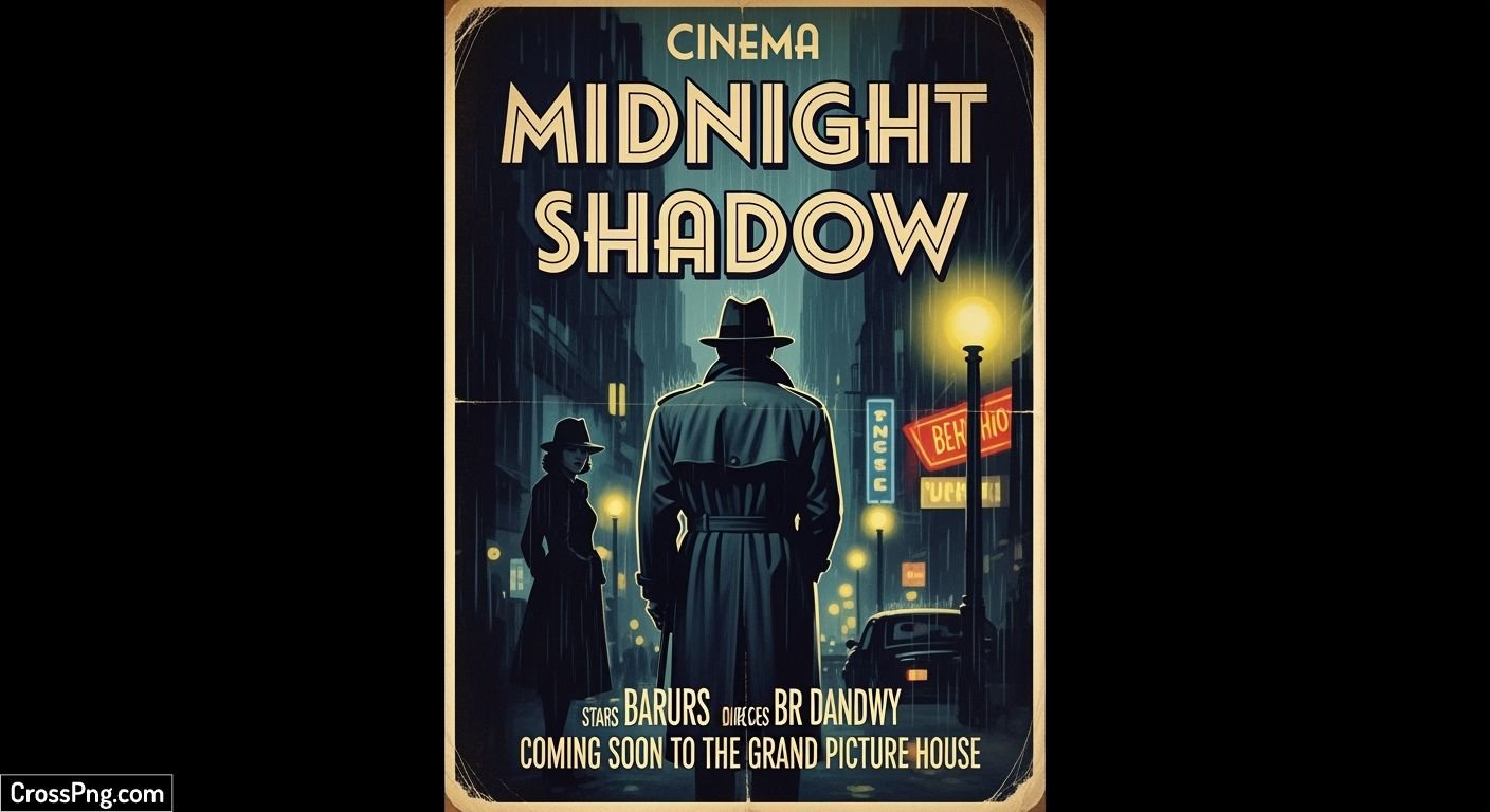 Cinema poster background image