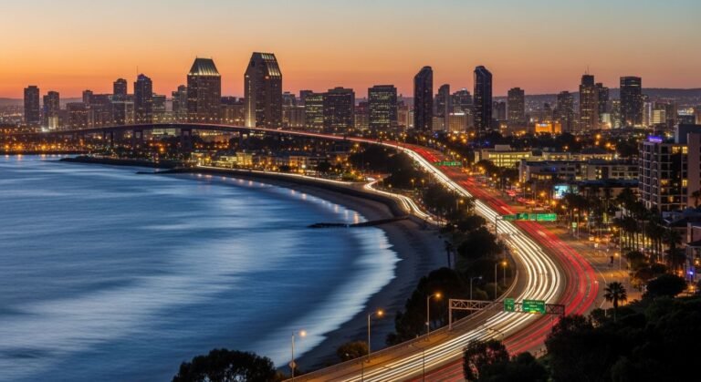 City background 4k san diego gif image 3