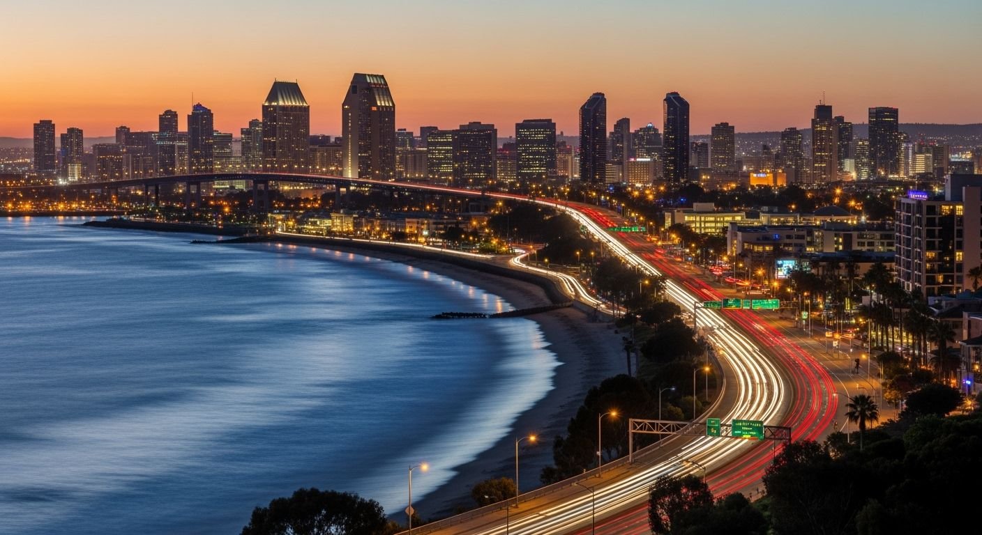 City background 4k san diego gif image 3