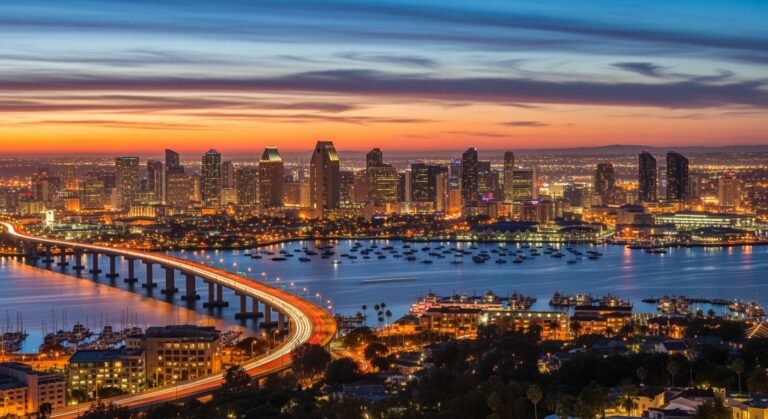 City background 4k san diego gif image 4
