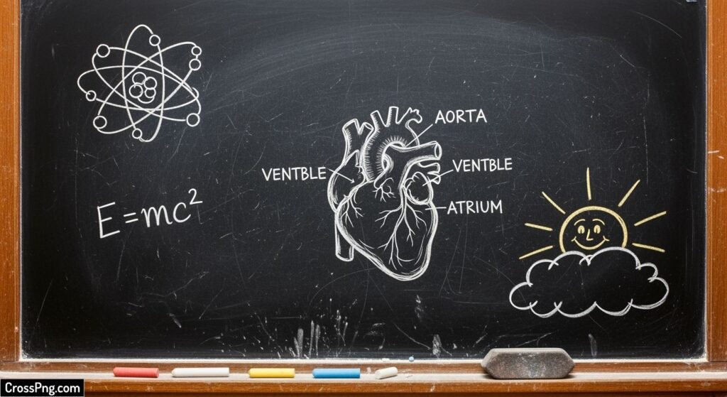 Classroom blackboard background image