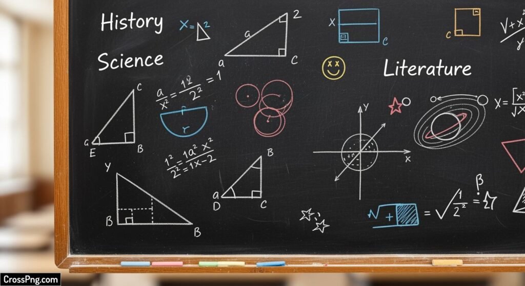 Classroom blackboard background image