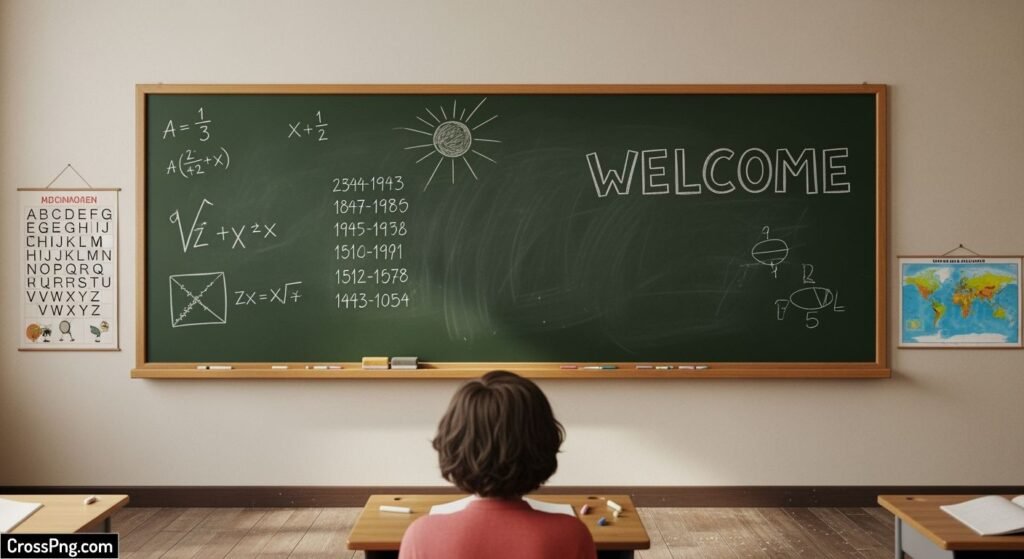 Classroom blackboard background image 3