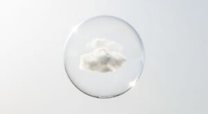Cloud blank bubble clear background image 3