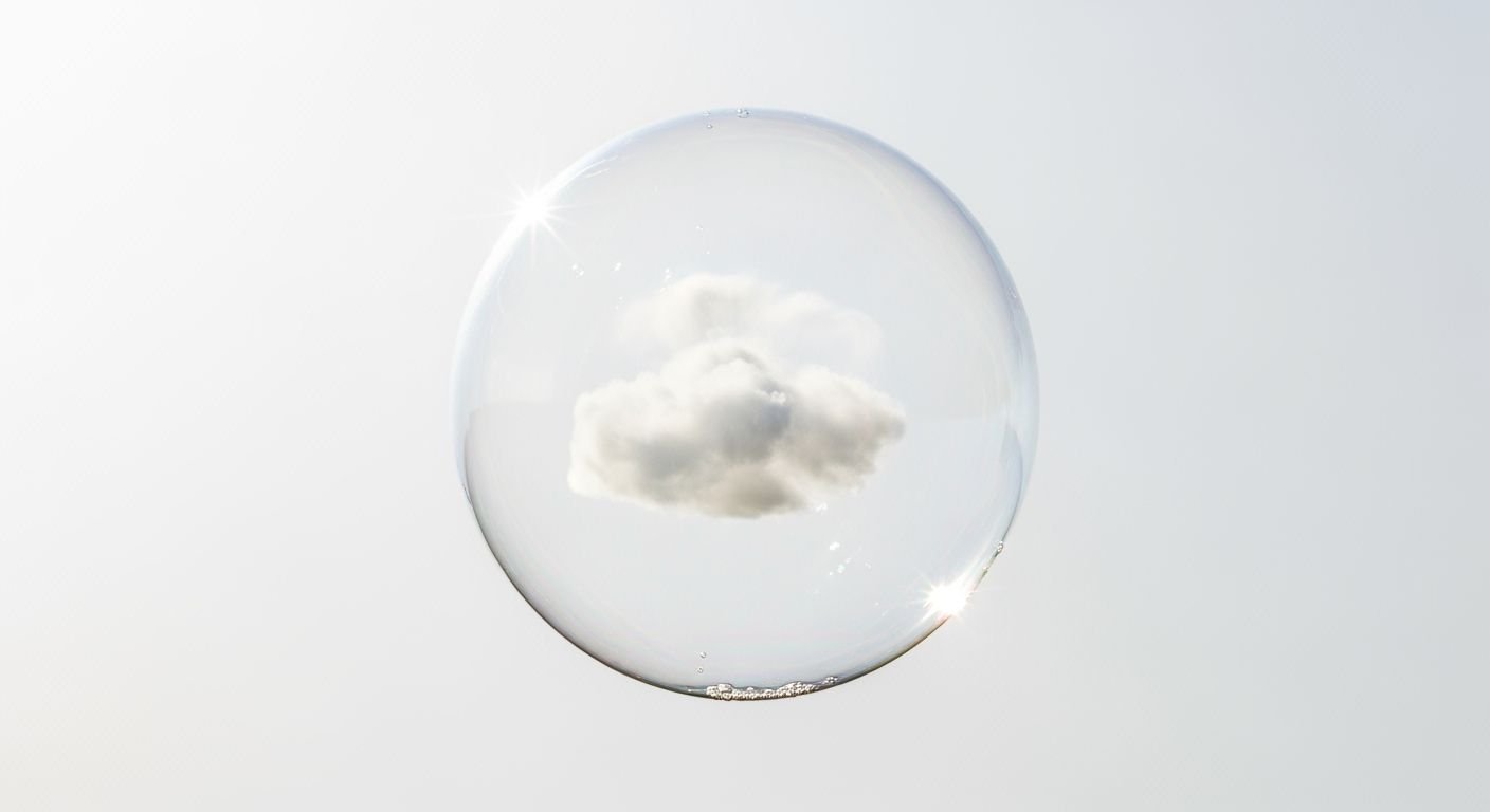 Cloud blank bubble clear background image 3