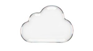 Cloud blank bubble clear background image 4