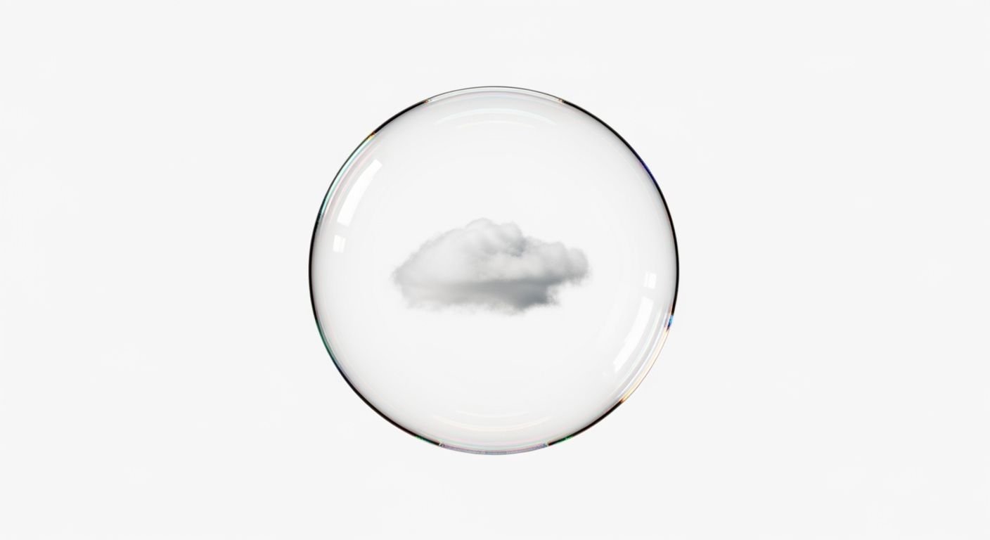 Cloud blank bubble clear background image