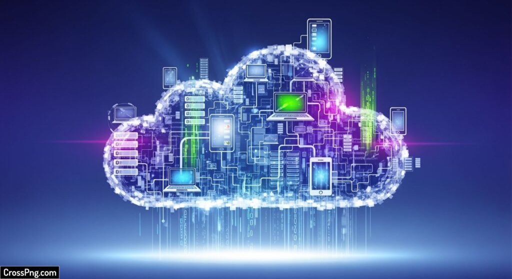 Cloud computing background image