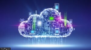 Cloud computing background image