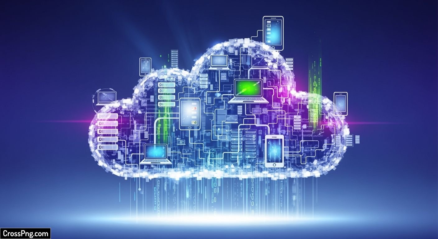 Cloud computing background image