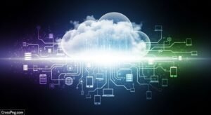 Cloud computing background image