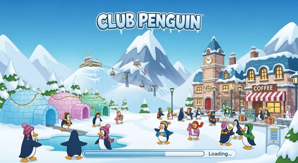 Club penguin background image