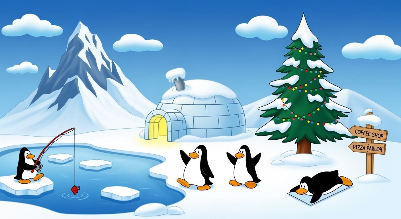 Club penguin background image 2