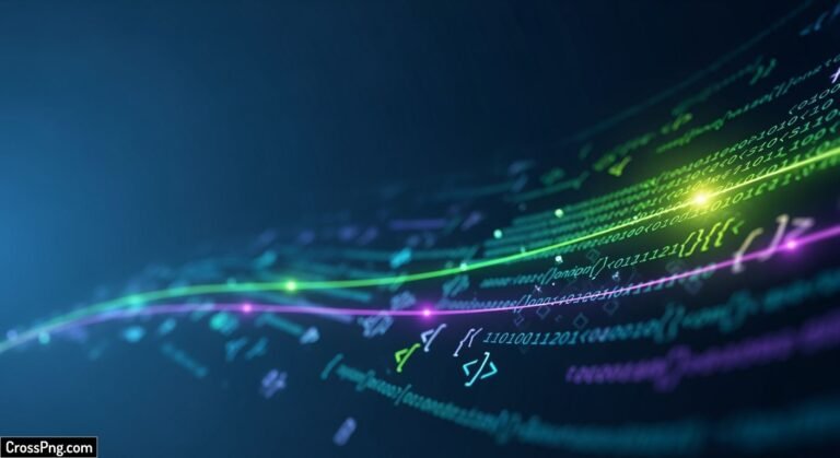 Coding background for linkedin image