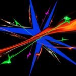 Color combination with black background image