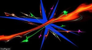 Color combination with black background image