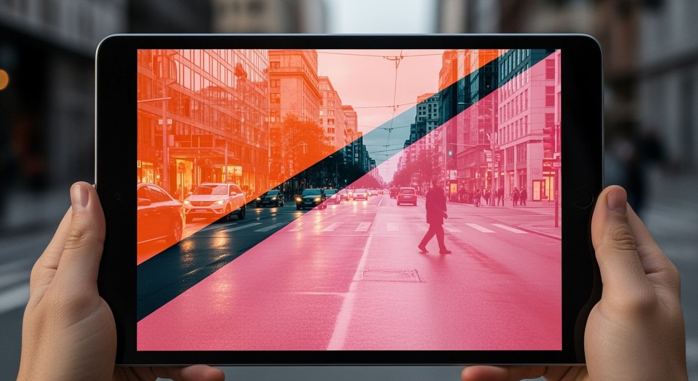 Color without covering video image