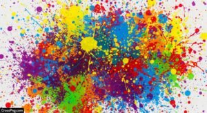Colorful paint splatter background image