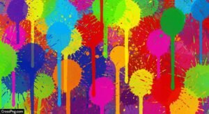 Colorful paint splatter background image 3