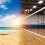 Colorful volleyball background image 2