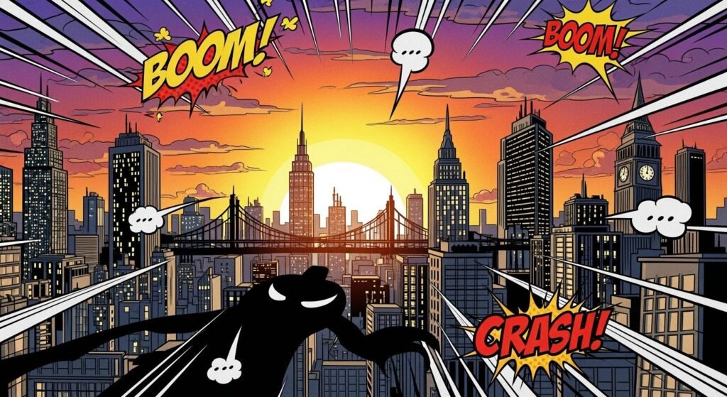 Comic book background image