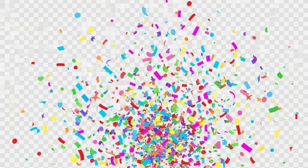 Confetti transparent background image 2