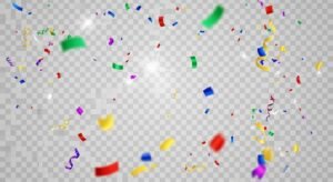Confetti transparent background image