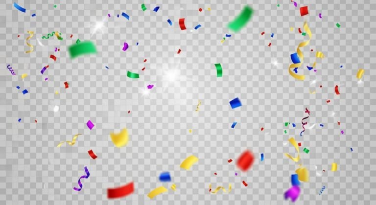 Confetti transparent background image