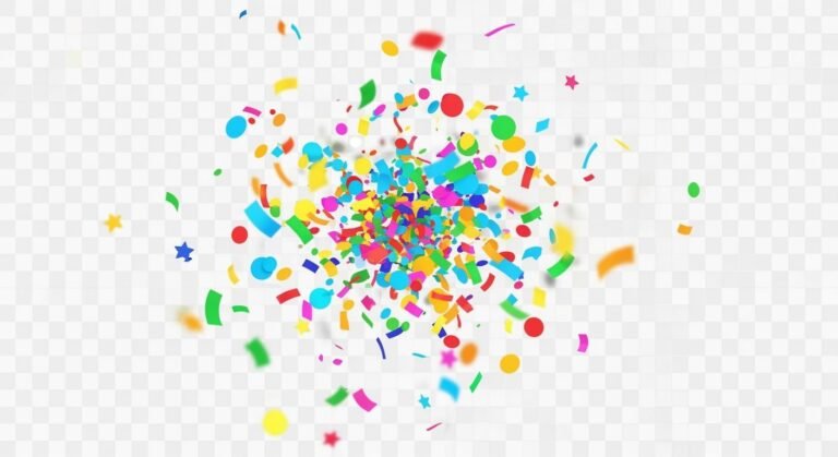 Confetti with transparent background image 2