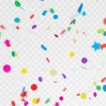 Confetti with transparent background image 4