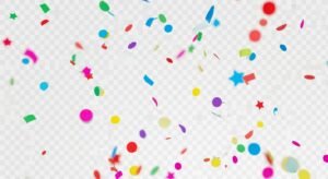 Confetti with transparent background image 4