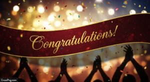 Congratulations banner background image
